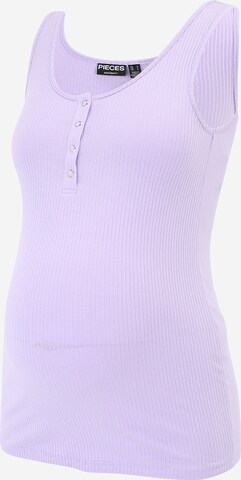 Pieces Maternity Top 'KITTE' in Purple: front