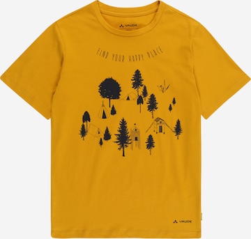 VAUDE Toiminnallinen paita 'Lezza' värissä keltainen: edessä