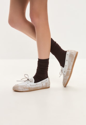 Mocassin CESARE GASPARI en blanc