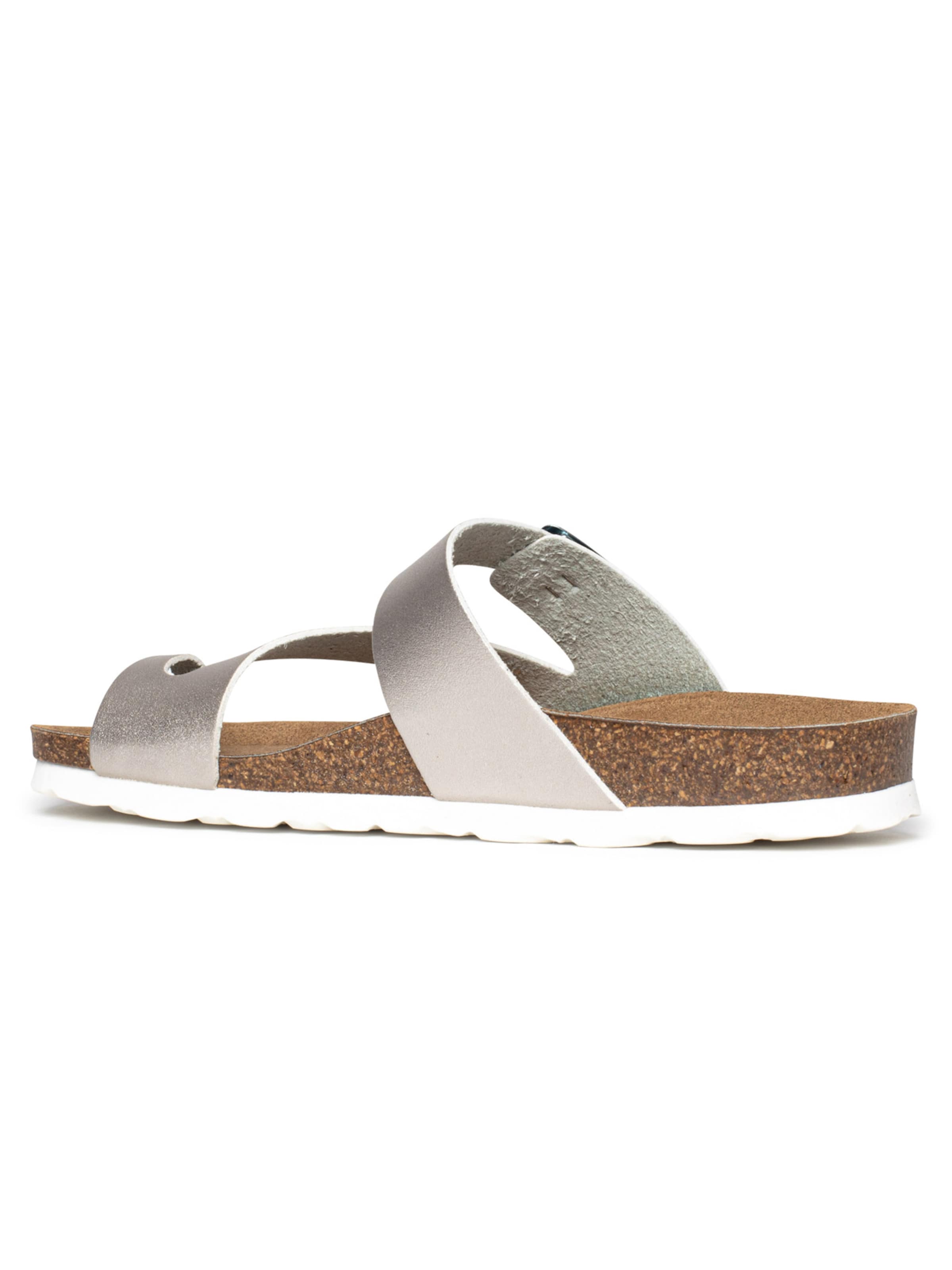 Bayton Босоножки через палец 'Biscaye' в Серебристый