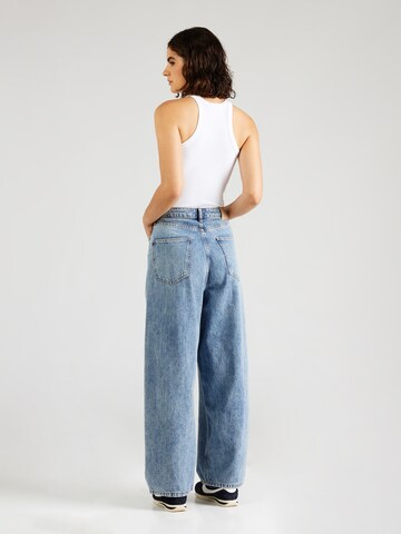 Wide leg Jeans 'ONLECHO' di ONLY in blu