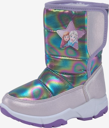 Disney Die Eiskönigin Snow Boots in Purple: front