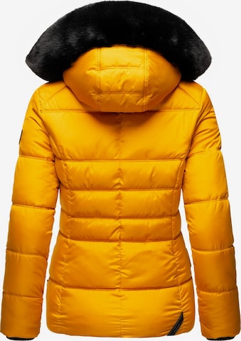 MARIKOO Winter Jacket 'Loveleen' in Yellow