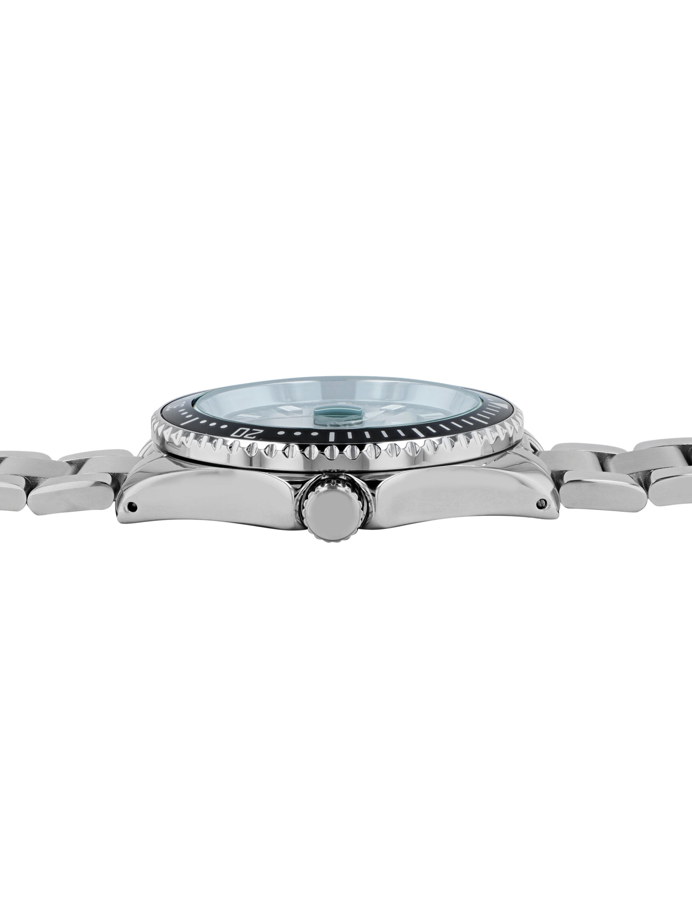 Raptor Analog Watch 'Serious, Datumsanzeige' in Silver