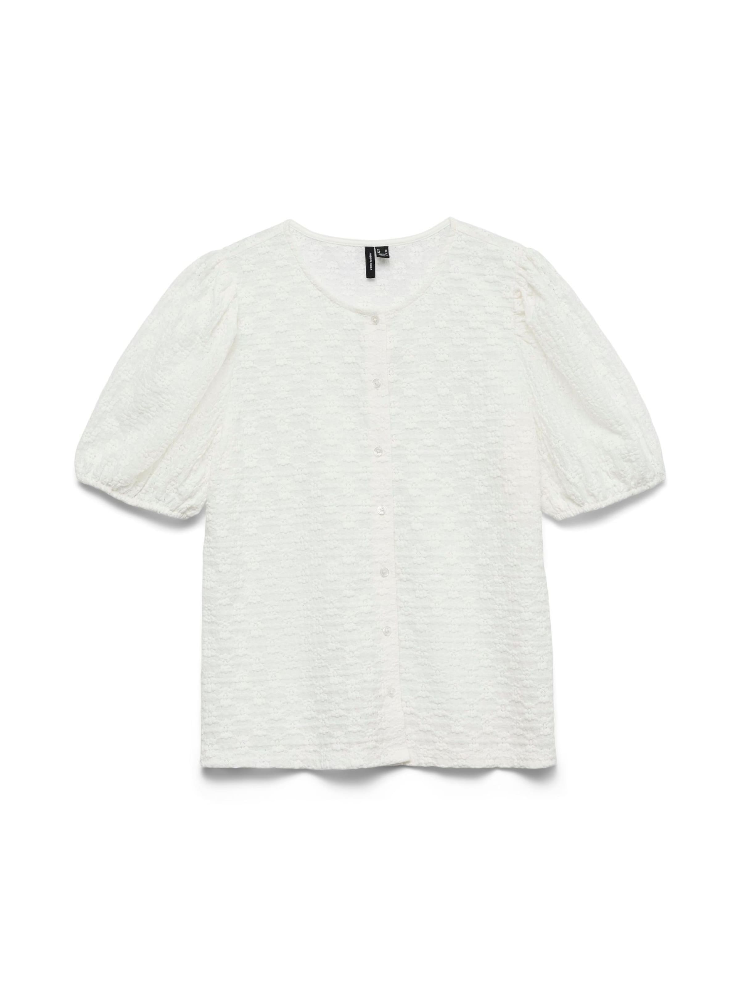 VERO MODA Bluse 'VMFlower' in weiß, Produktansicht