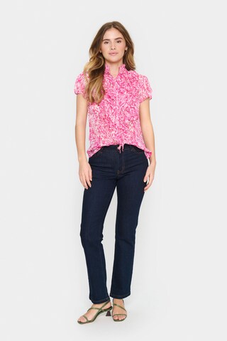 SAINT TROPEZ Blouse 'Lilja' in Roze