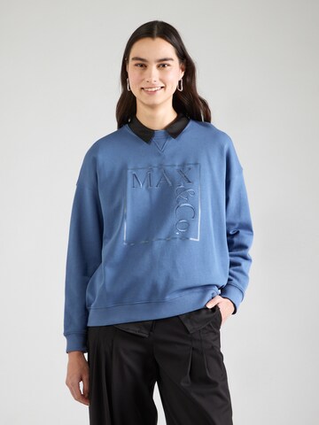 Felpa 'CENTRO' di MAX&Co. in blu: frontale