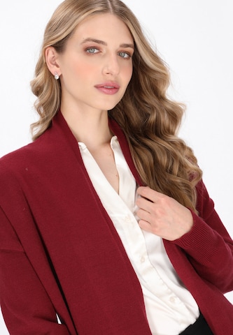 DreiMaster Klassik Gebreid vest 'Classic' in Rood