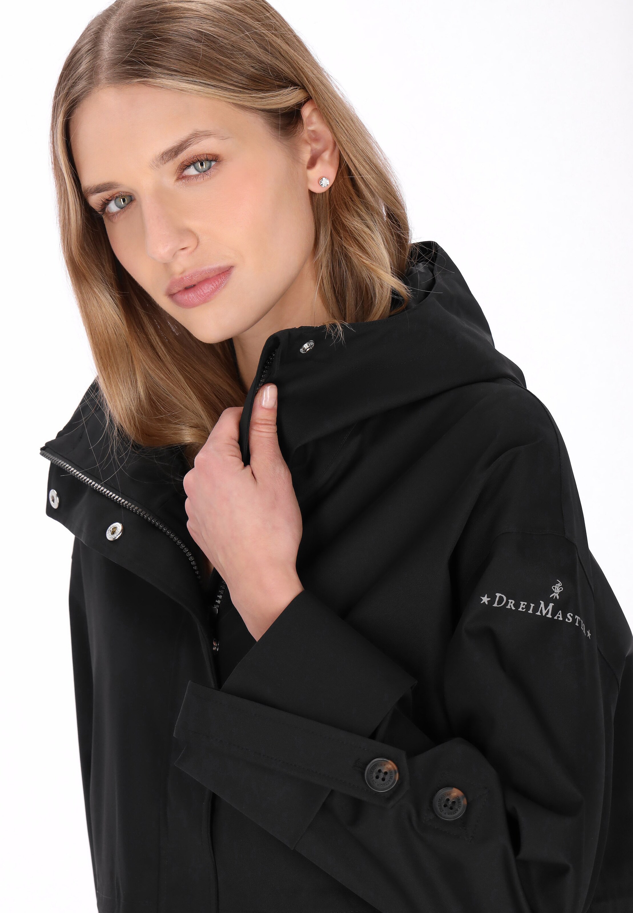 DreiMaster Klassik - Chaqueta de entretiempo en negro