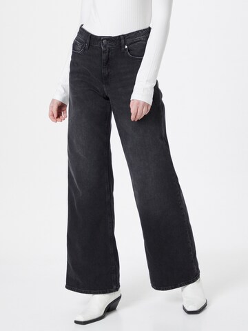 QS Wide Leg Jeans in Grau: Vorderseite