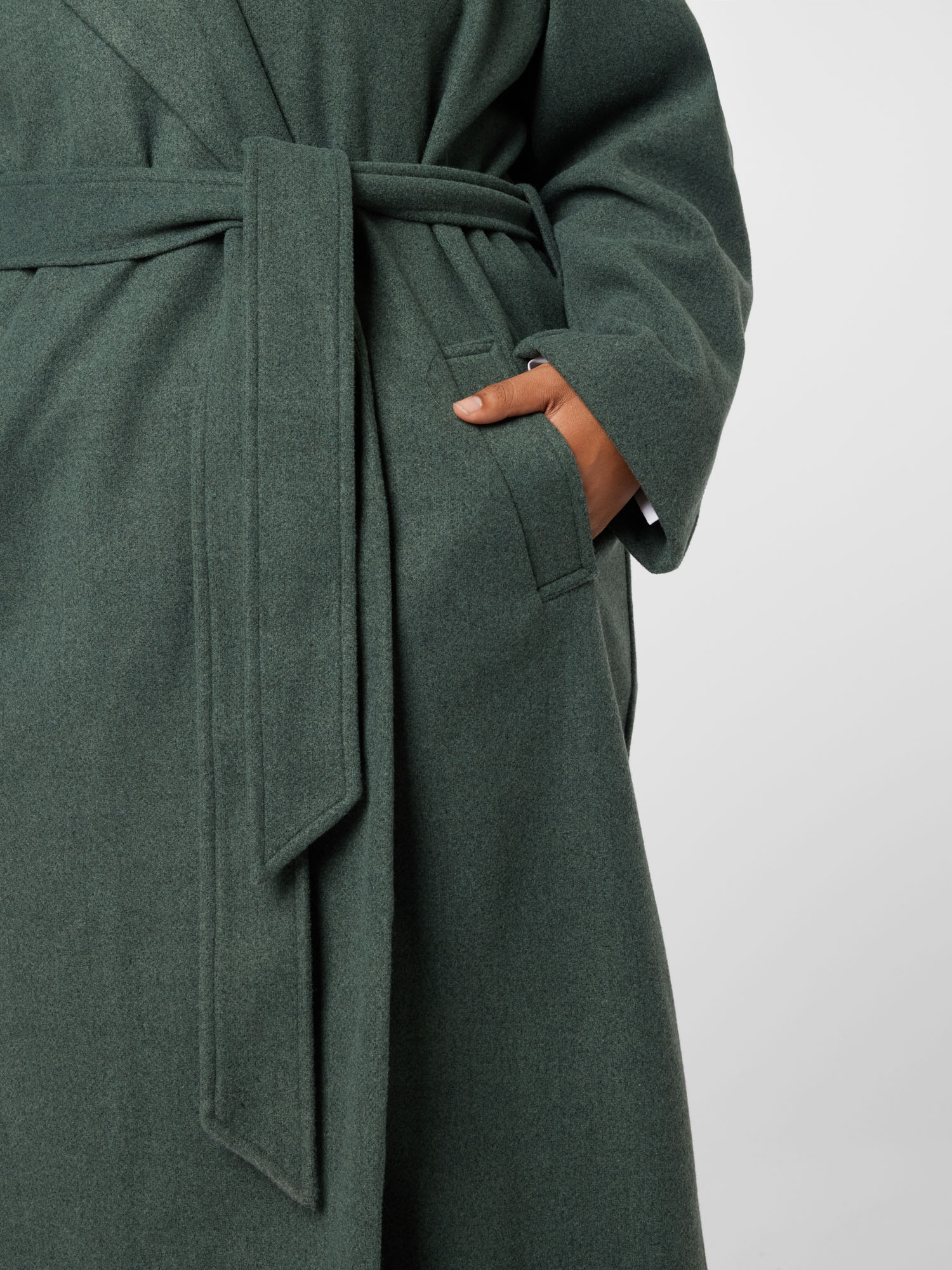 Kobiety Plus size Vila Curve Płaszcz przejściowy Binas w kolorze Zielonym 