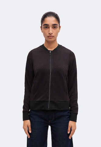 King Louie - Sudadera con cremallera 'Bessie' en negro: frente