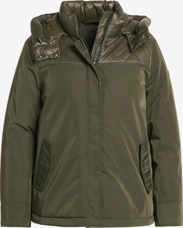 Ulla Popken Between-Season Jacket in Green: front