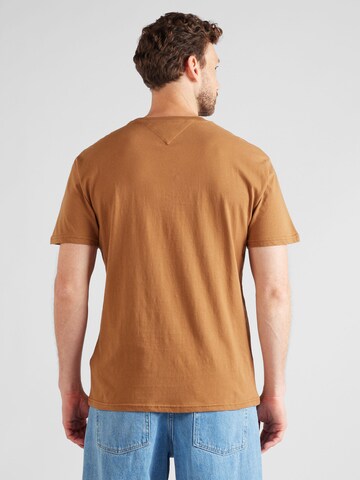 Tommy Jeans Tričko – hnědá