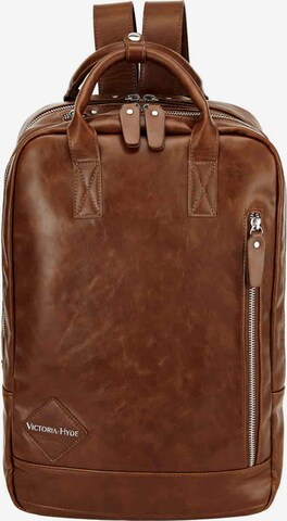 Victoria Hyde Backpack ' Cowboy ' in Brown: front