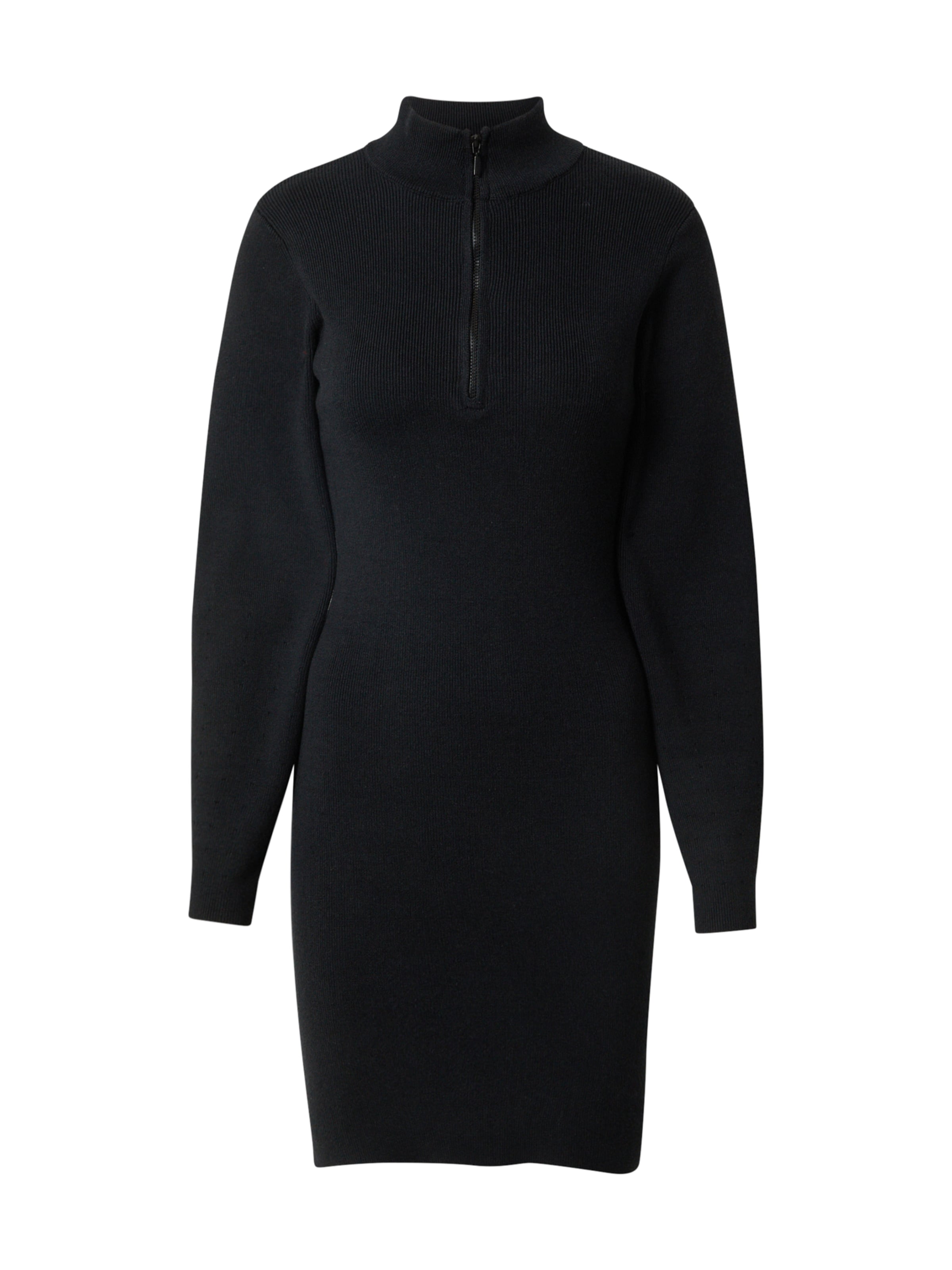 millanePletena haljina - crna boja: prednji dio