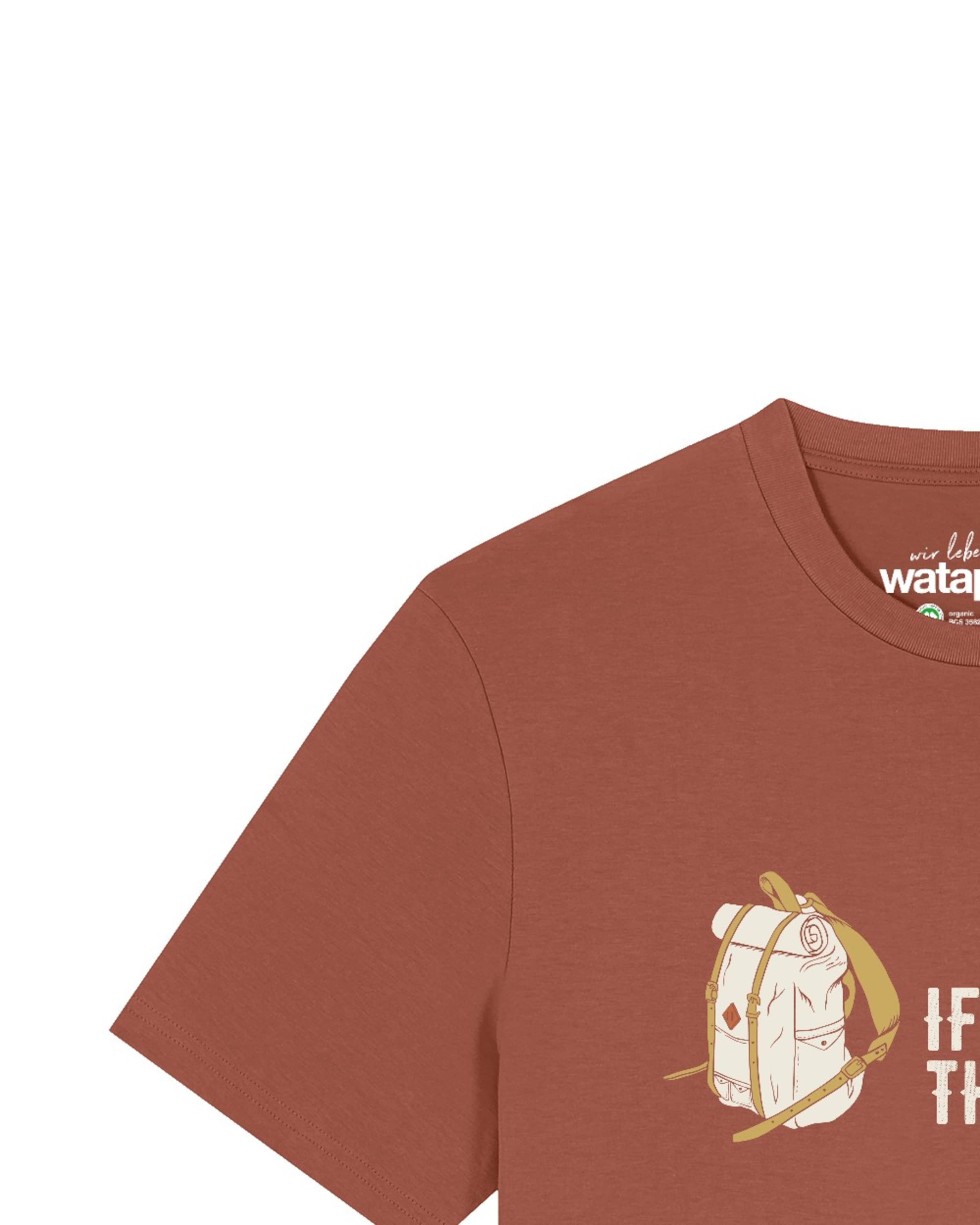 T-Shirt 'If Not Now Then When' Watapparel en rouge