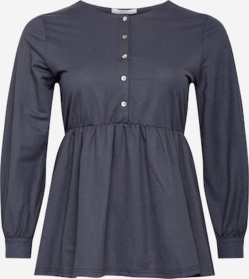 ABOUT YOU Curvy Blouse 'Ronja' in Grey: front