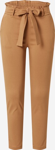 Hailys Slim fit Pleat-Front Pants 'Bengi' in Beige: front