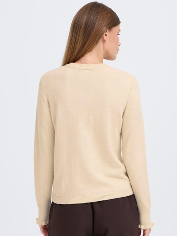 Oxmo - Casaco de malha ' OXBMMNERA CARDIGAN ' em bege