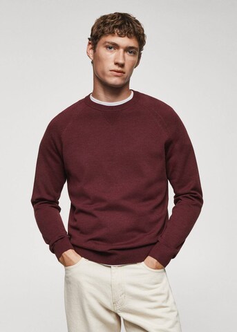 MANGO MAN Sweater 'Ten' in Red: front
