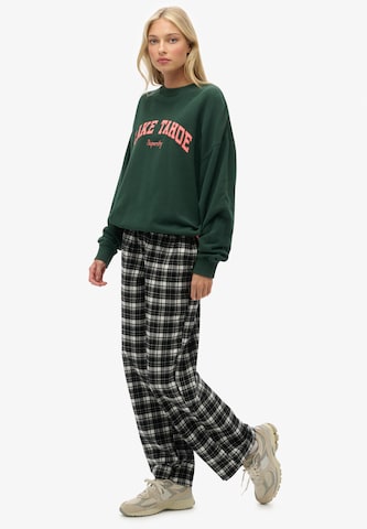 Wide Leg Pantalon Superdry en noir