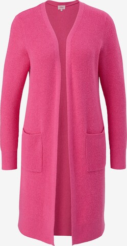 s.Oliver Knit Cardigan in Pink: front