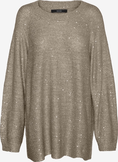 VERO MODA Pullover 'LEILANI' in M in schoko / silber, Produktansicht