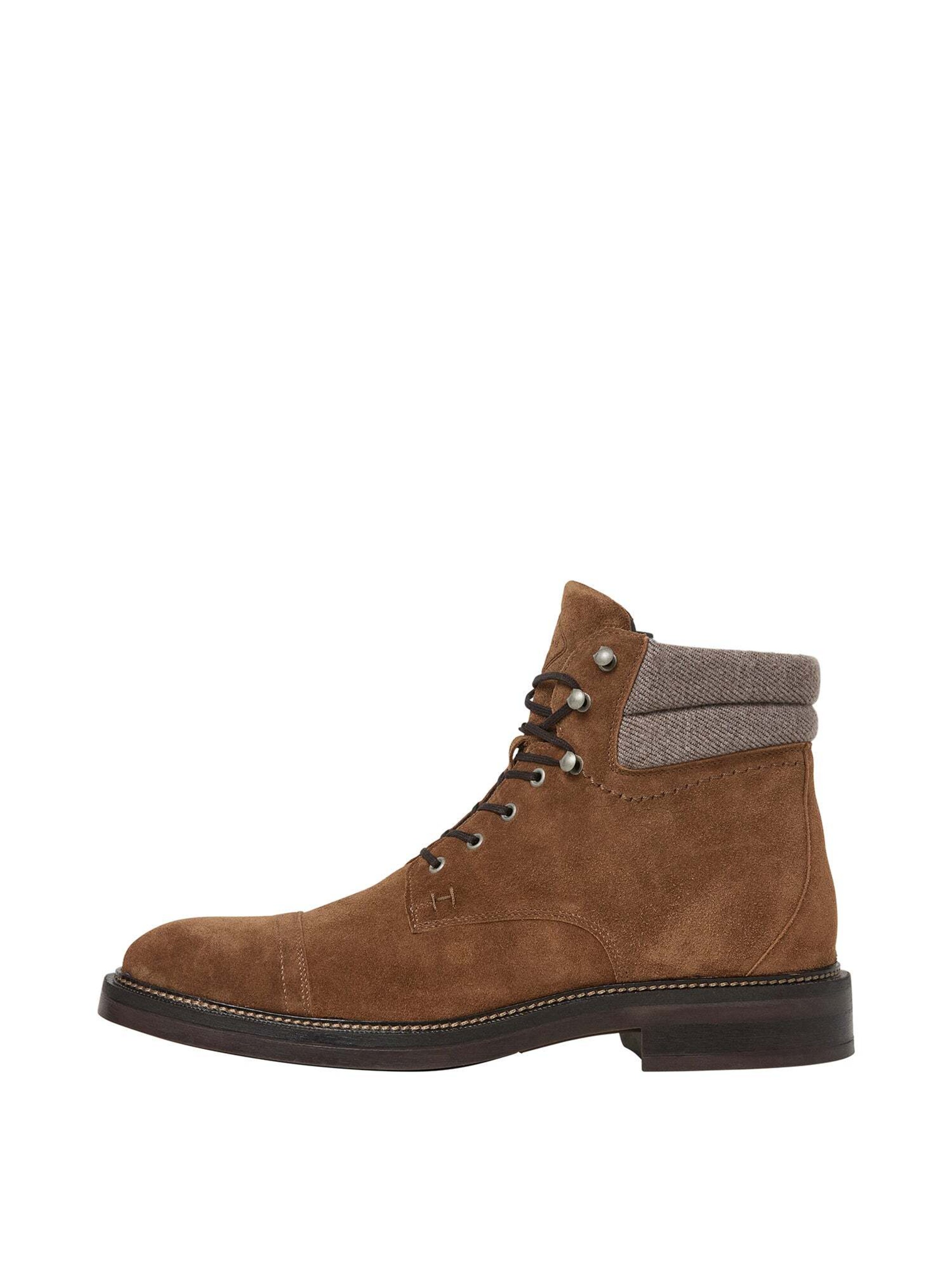 Hackett London Lace-up boots 'Egmont Warm' in Brown: front