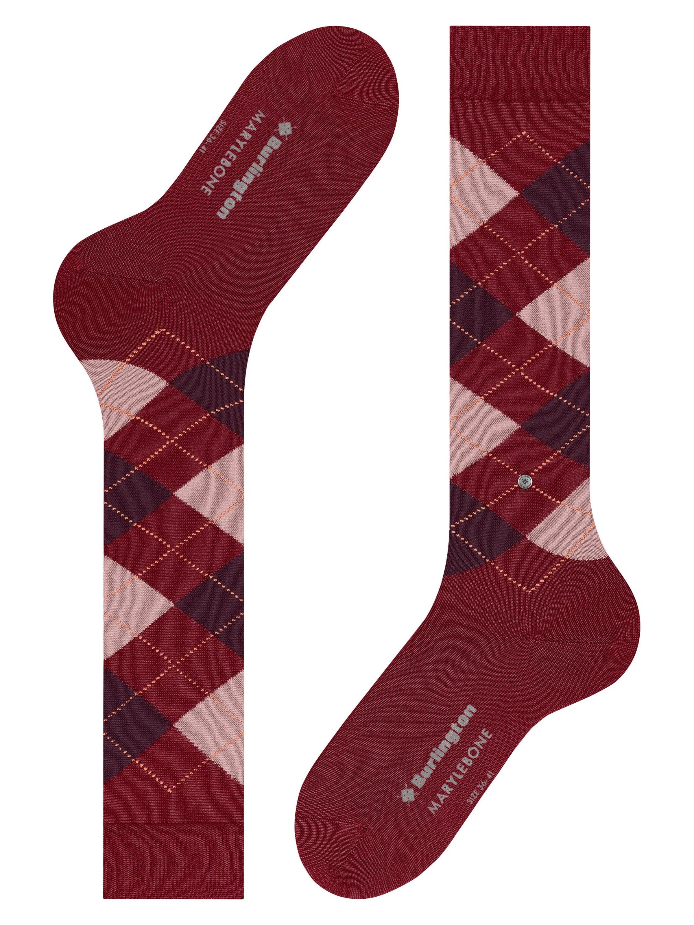 BURLINGTON Overknee Strümpfe 'Marylebone'‌‌‌ in Rot