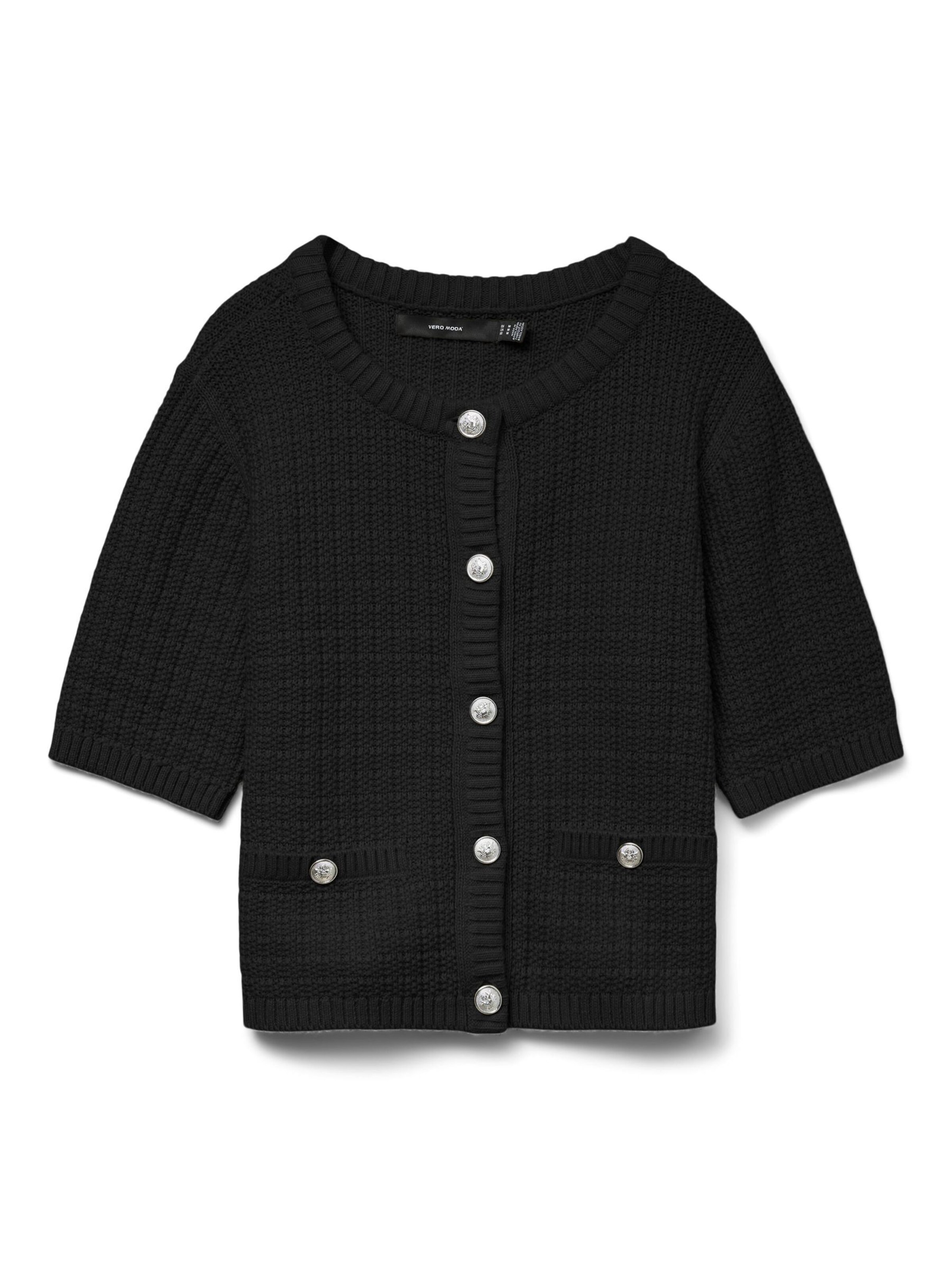 VERO MODA Cardigan 'VMHarper' i sort: forside