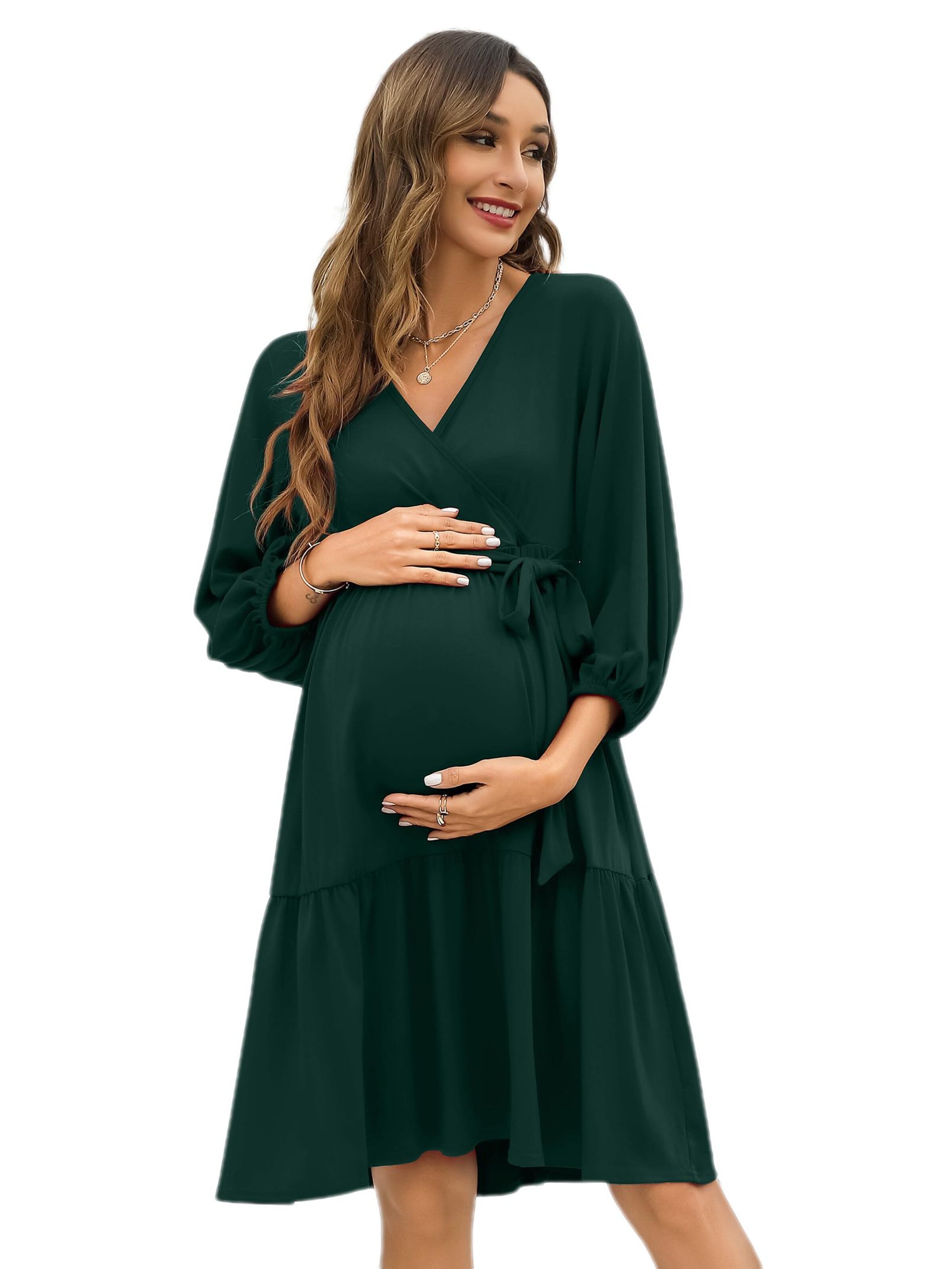 Yesfashion Dress in Green: front