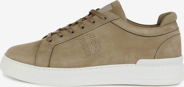 Boggi Milano Sneakers laag in Bruin: voorkant