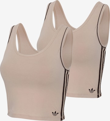 ADIDAS ORIGINALS Top ' Adicolor Comfort Flex ' in Beige: voorkant