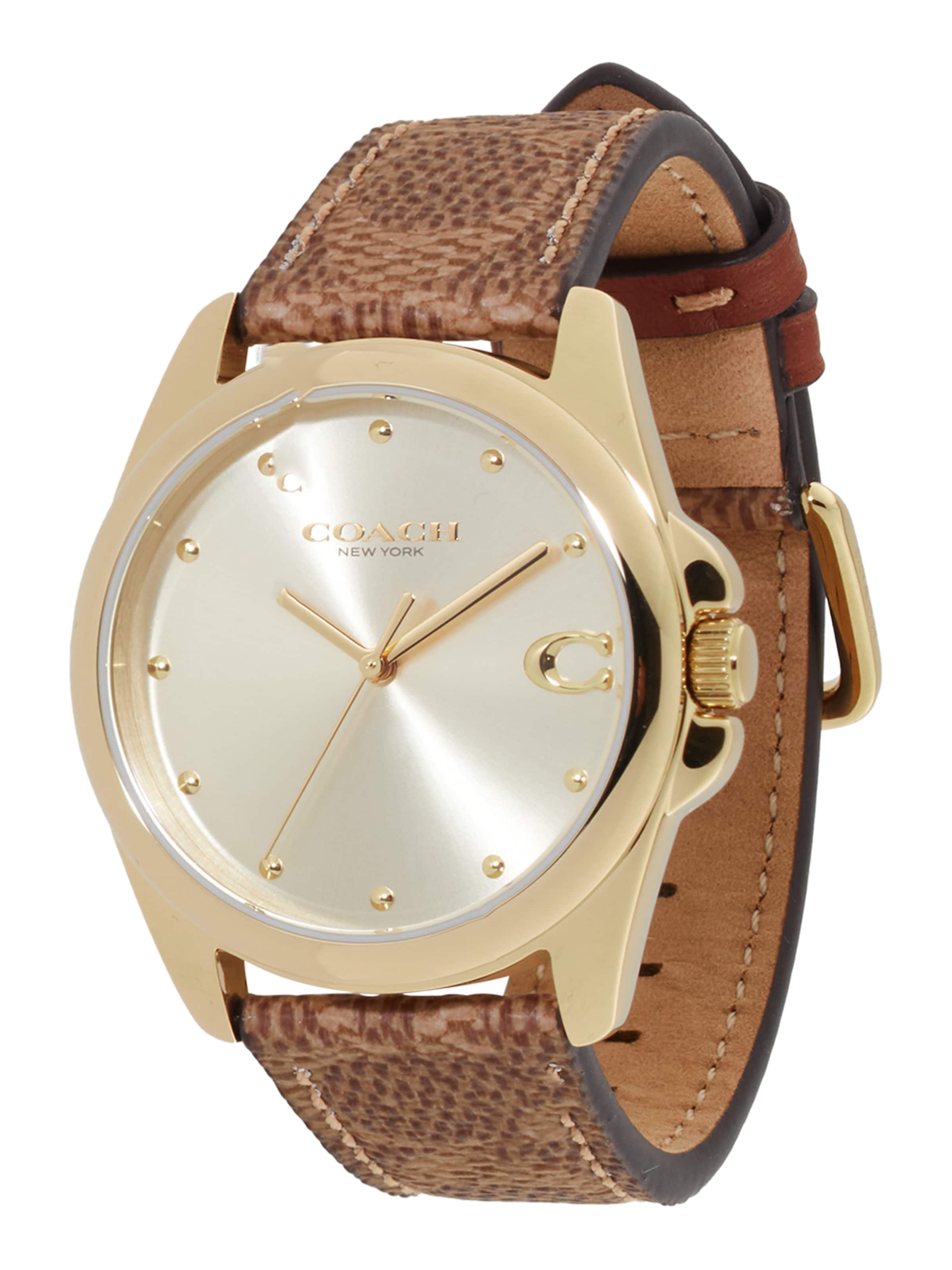 Montre à affichage analogique 'Greyson' COACH en or : devant