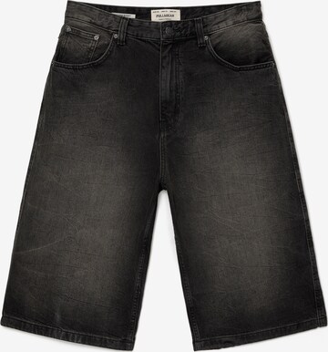 Pull&Bear Loosefit Shorts in Schwarz: predná strana