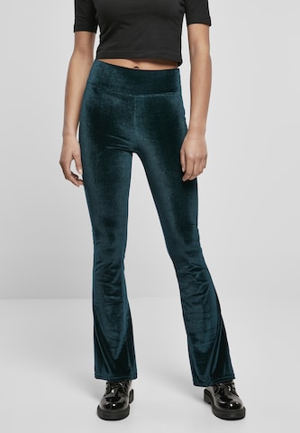 Urban Classics Bootcut Leggings - zöld