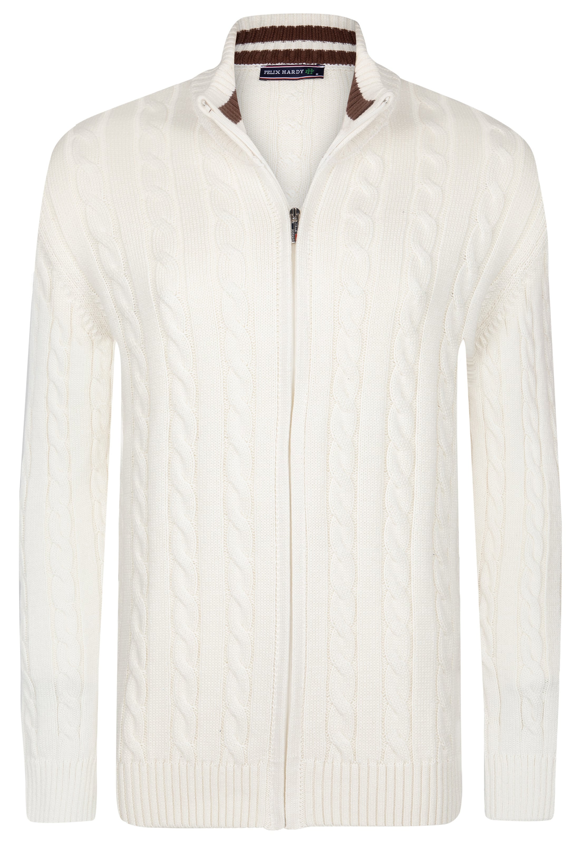 Vestes en maille Felix Hardy en blanc : devant