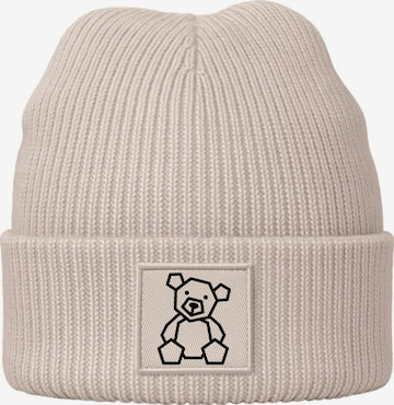 Neverless Mütze 'Teddy Polygon' in Beige: Vorderseite