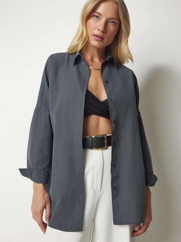 Happiness İstanbul Blus i grå: framsida