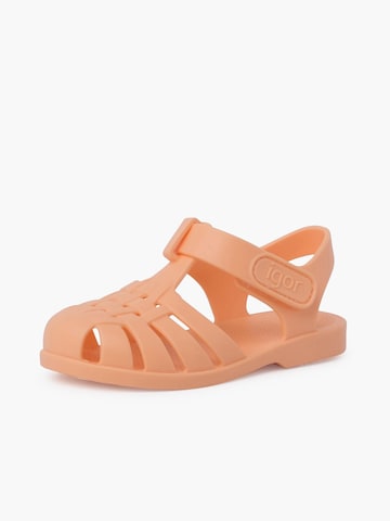 IGOR Beach & Pool Shoes in Orange: front