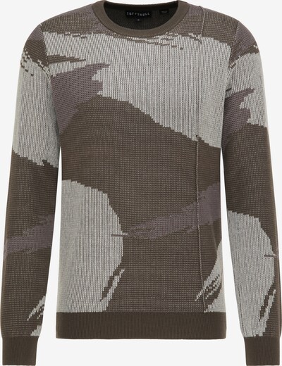 TUFFSKULL Pullover in grau / dunkelgrau / khaki, Produktansicht