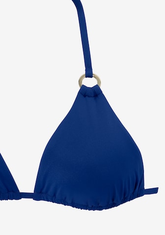 LASCANA Triangel Bikinitop 'Pride' in Blau