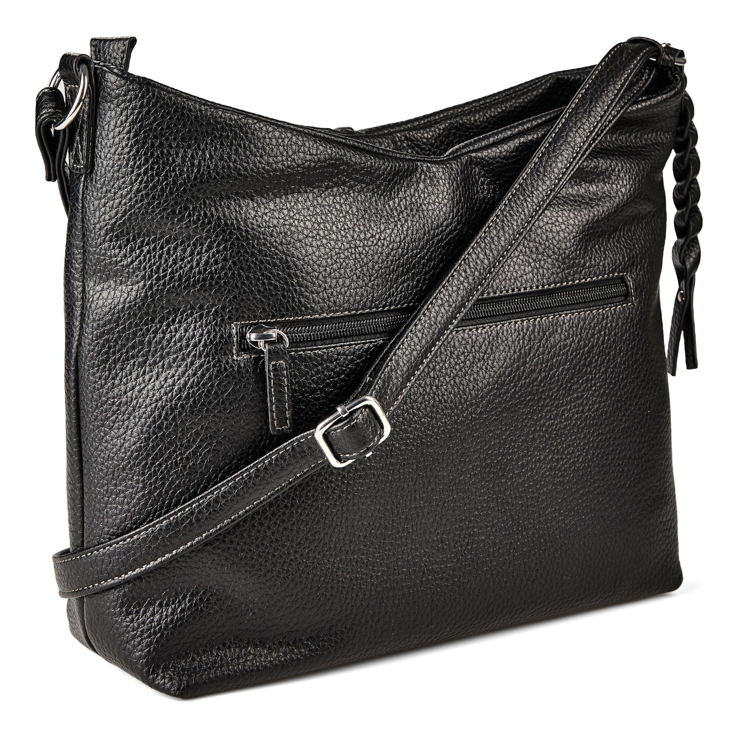 TOM TAILOR Schoudertas 'Danica' in Zwart