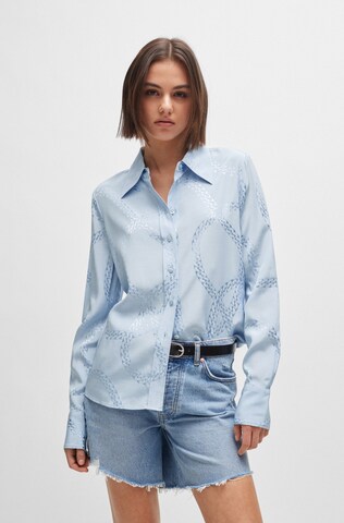 HUGO Bluse 'Cemalie-1' in Blau: Vorderseite