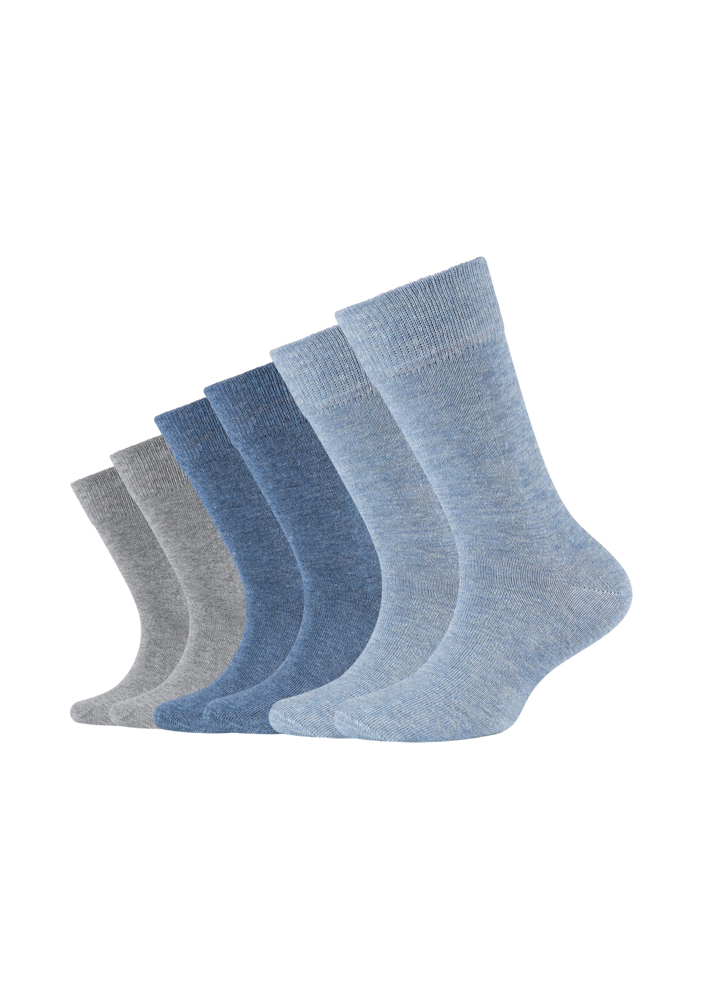 camano Socks in Blue: front