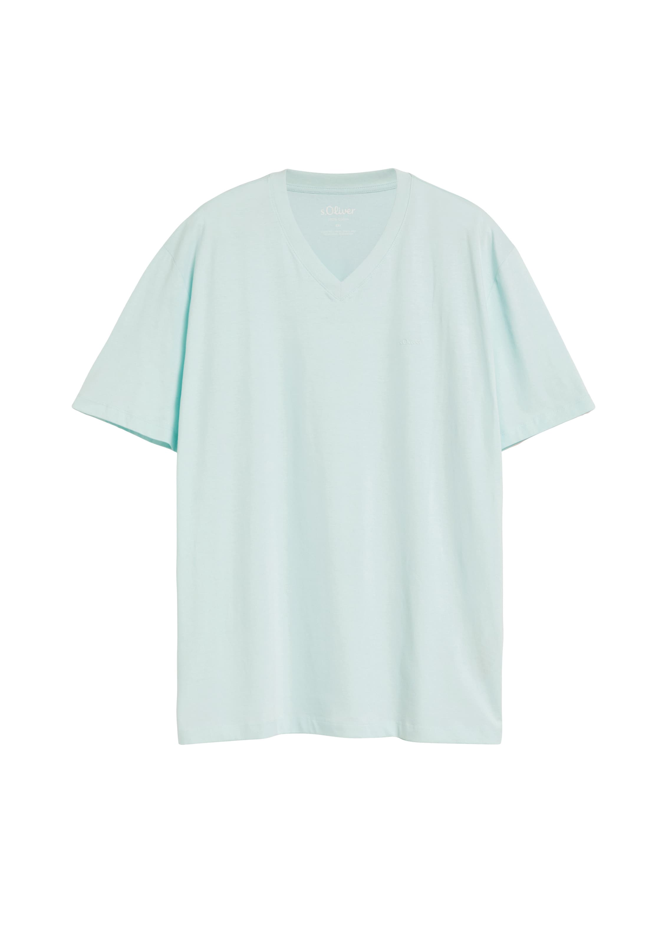 s.Oliver Men Big Sizes T-Shirt in Blau: Vorderseite