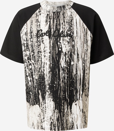 Marškinėliai iš Carlo Colucci, spalva – rusvai pilka / juoda / balkšva, Prekių apžvalga