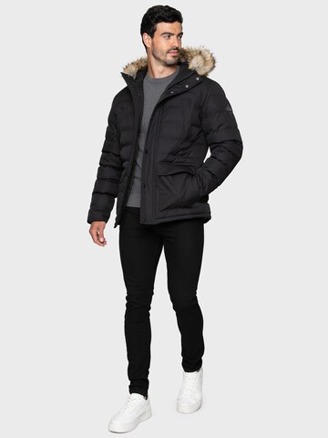 Threadbare Winter Jacket 'Carrow' in Black