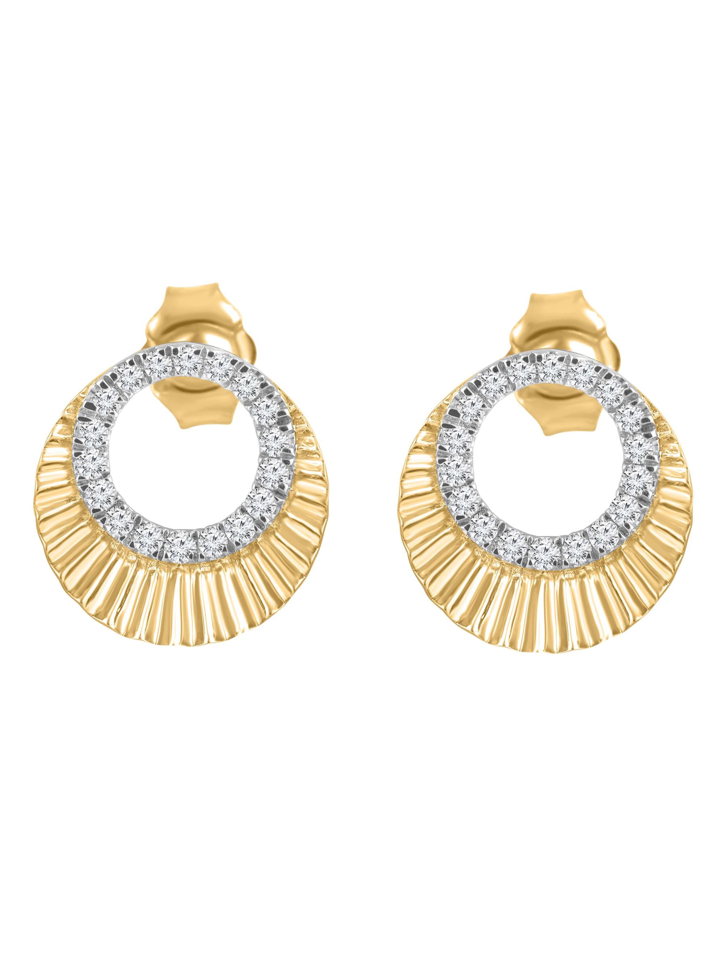 Diamant Exquis Earrings in Gold: front